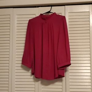 Womens dress top fuchsia